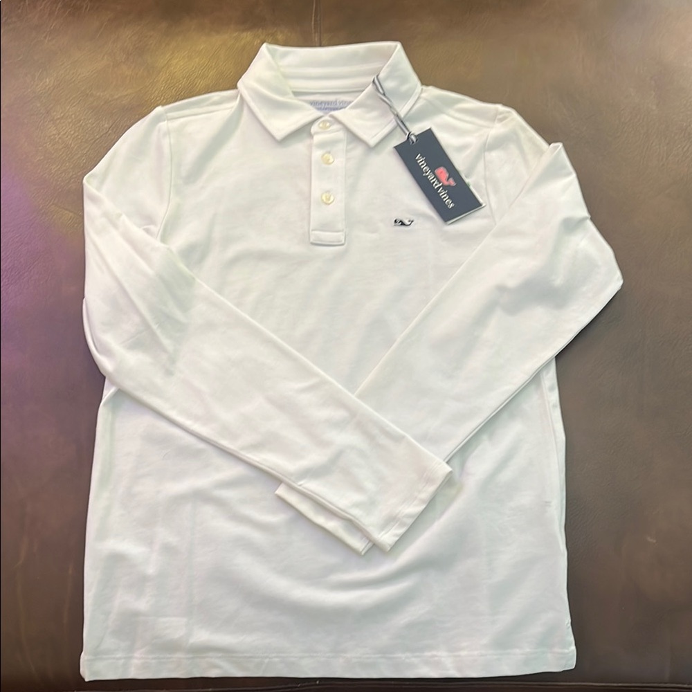 Vineyard Vines kid’s White Polo Shirt
